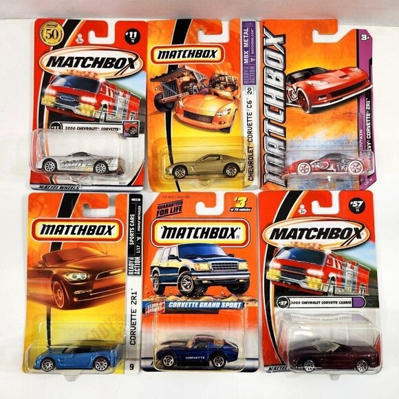 Matchbox Other - Matchbox Chevy Chevrolet Corvette C6 ZR1 ZR3 Grand Sport Diecast Cars Lot MOC